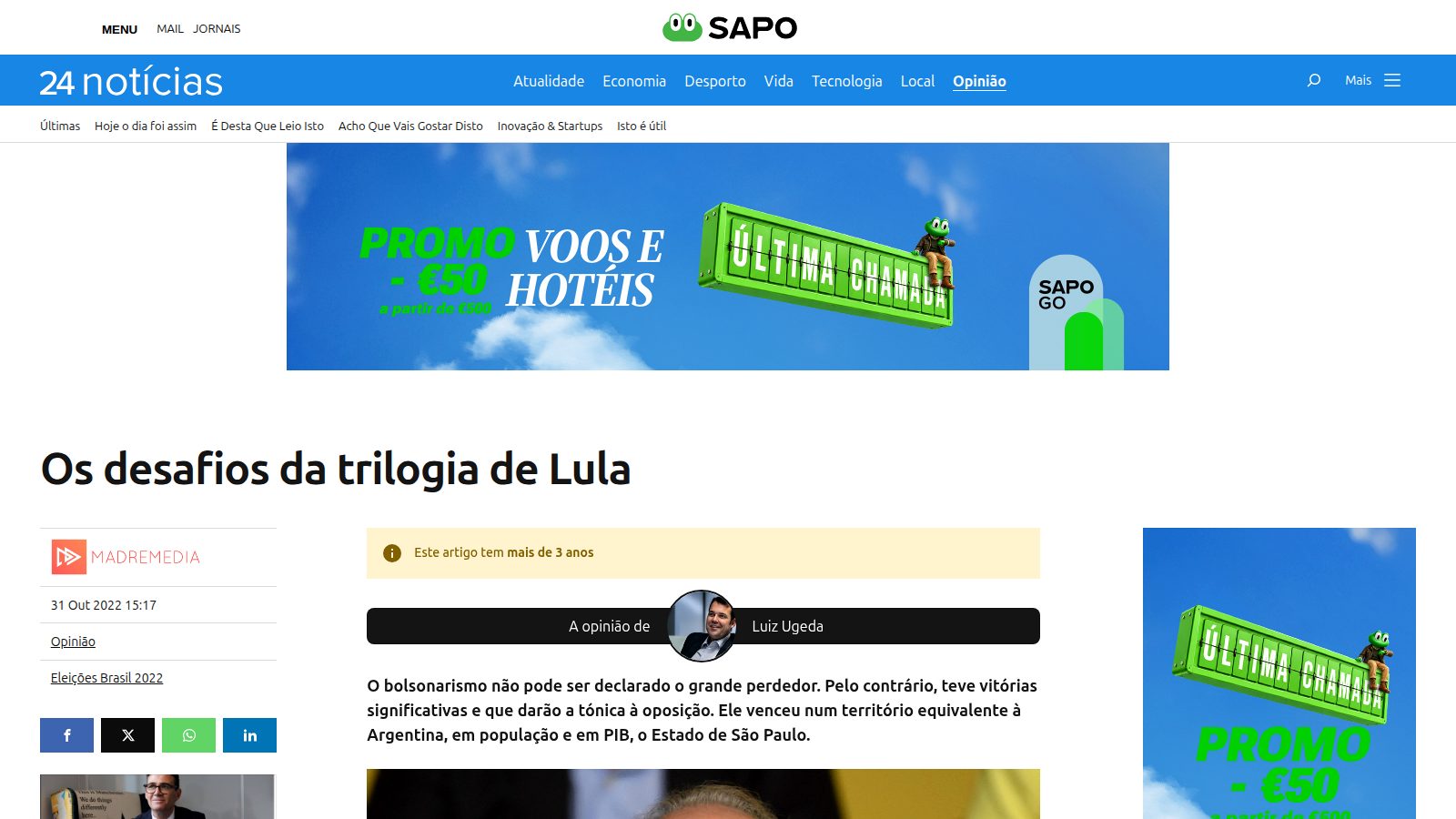Os desafios da trilogia de Lula