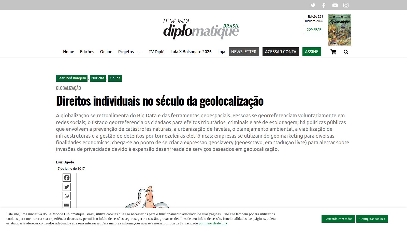 Direitos individuais no século da geolocalização